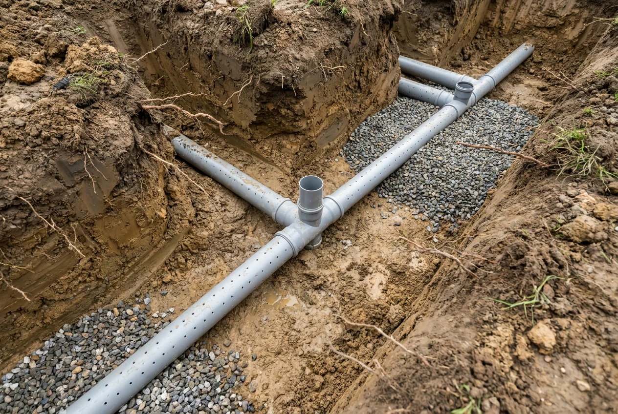 Système de drainage à Poix-de-Picardie