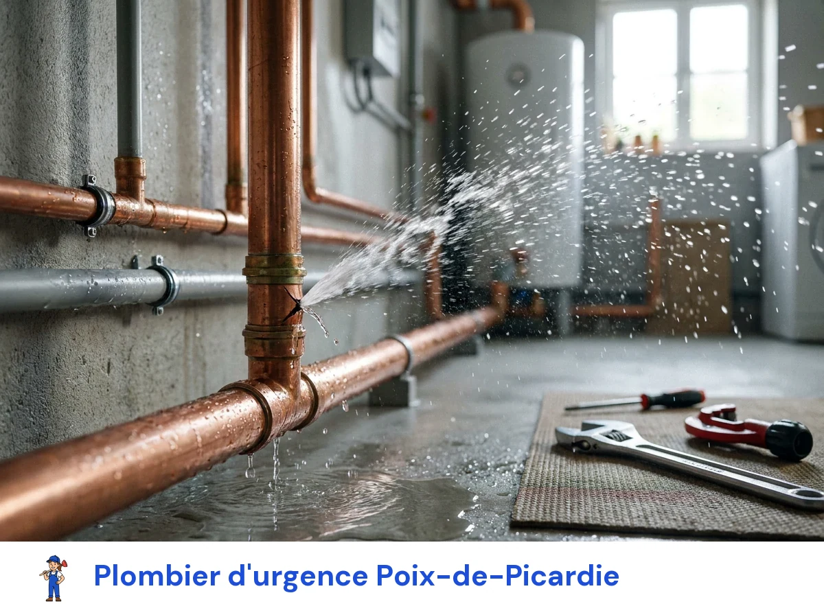 Plombier d'urgence à Poix-de-Picardie