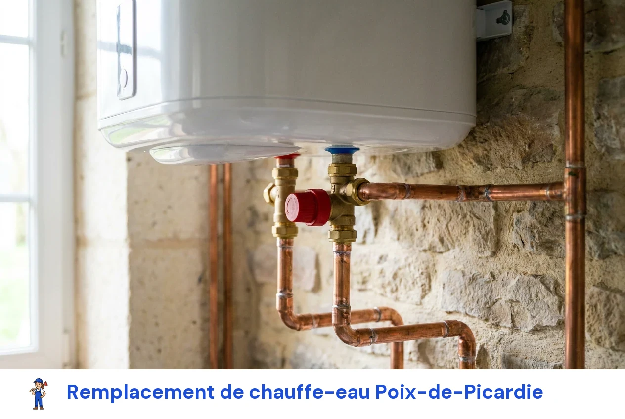 Remplacement de chauffe-eau à Poix-de-Picardie