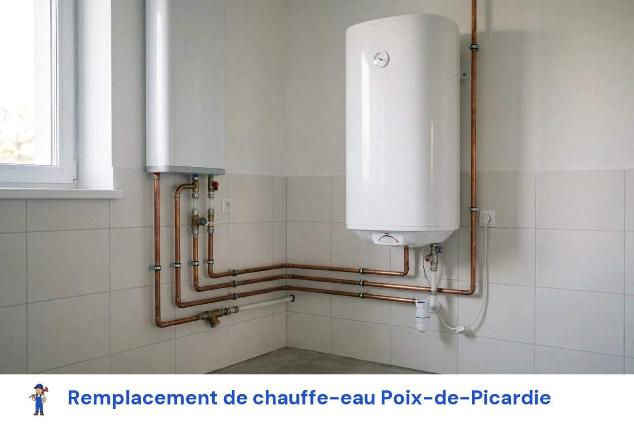 Remplacement de chauffe-eau à Poix-de-Picardie