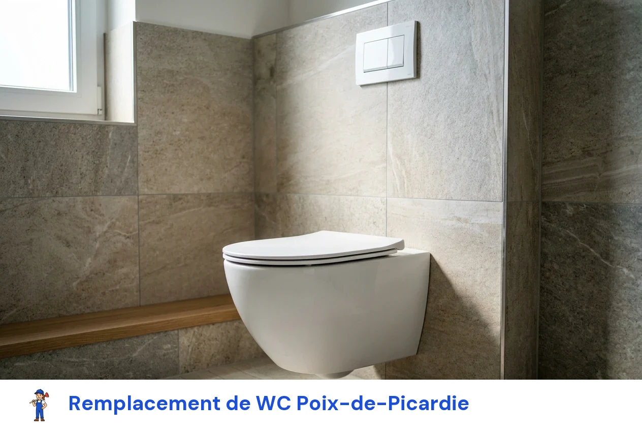 Remplacement de WC à Poix-de-Picardie