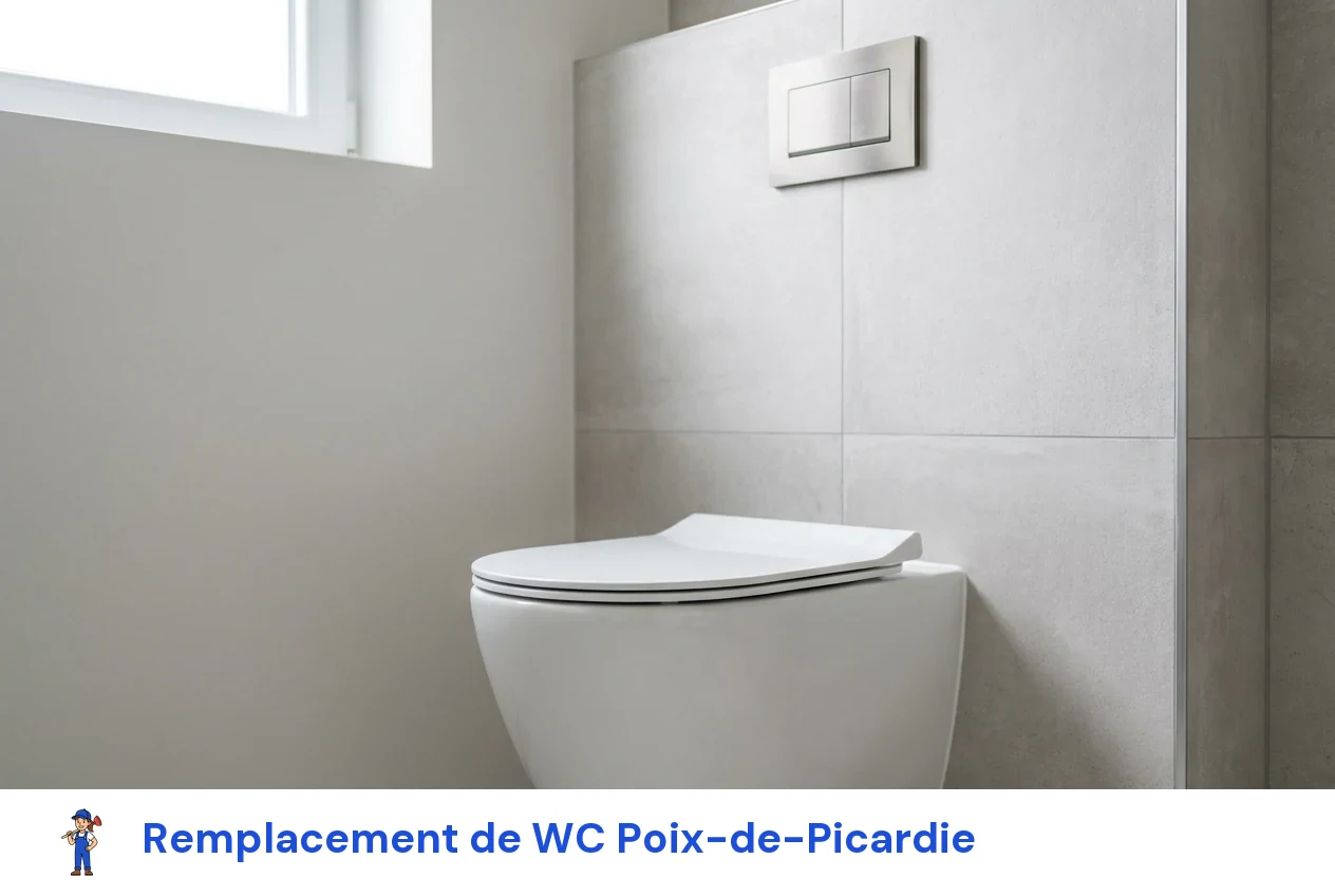 Remplacement de WC à Poix-de-Picardie